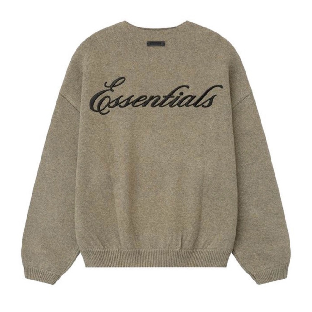 Fear of God Heather waffle knit crewneck